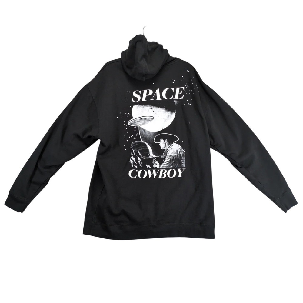 Kacey Musgraves Space Cowboy Black Hoodie Mens 3XL Fleece Graphic Print Cosmic
